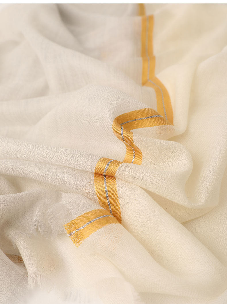 Ring Detail Long Scarf