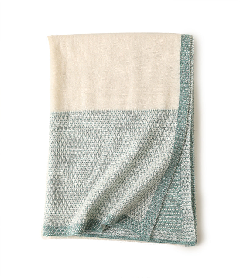 Soft Woven Color-Block Scarf