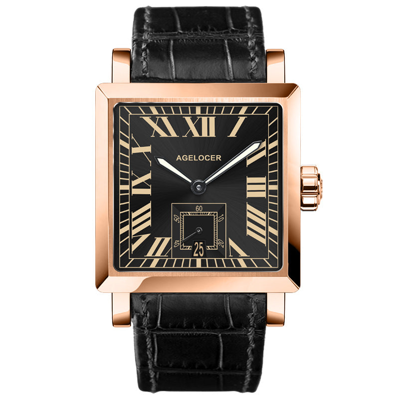 Classic Luxury Rectangular Automatic Watch
