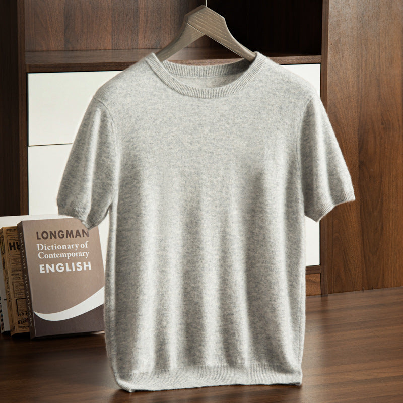 Men’s Cashmere Short Sleeve Sweater