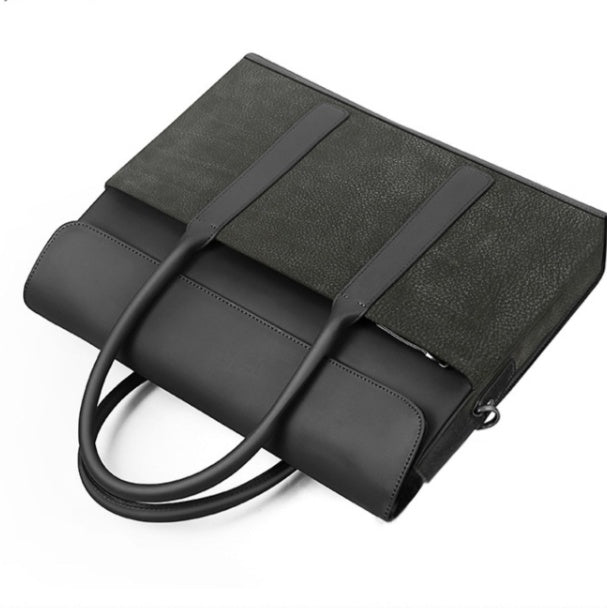 Men’s Cowhide Leather Business Briefcase