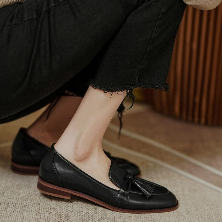 Tassel Loafer Low Heel Shoes