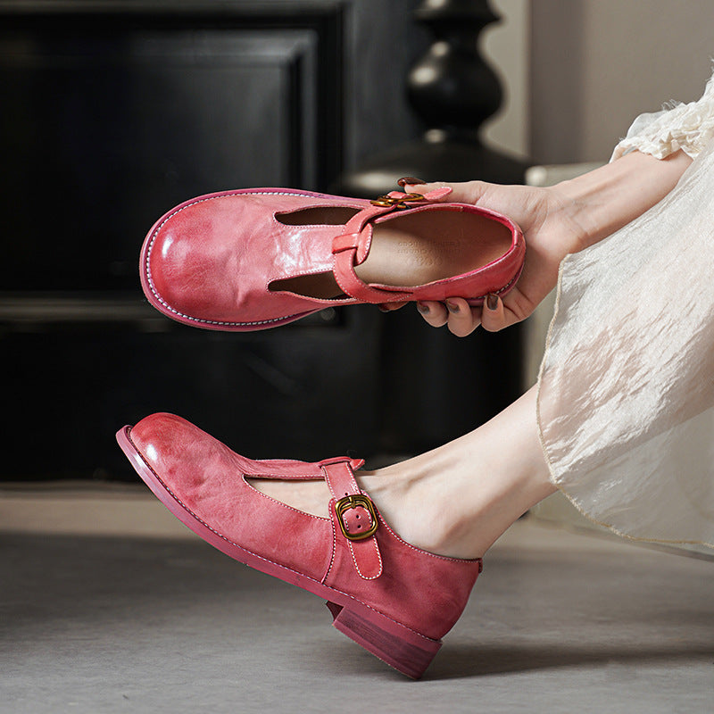 Retro Mary Jane Flats