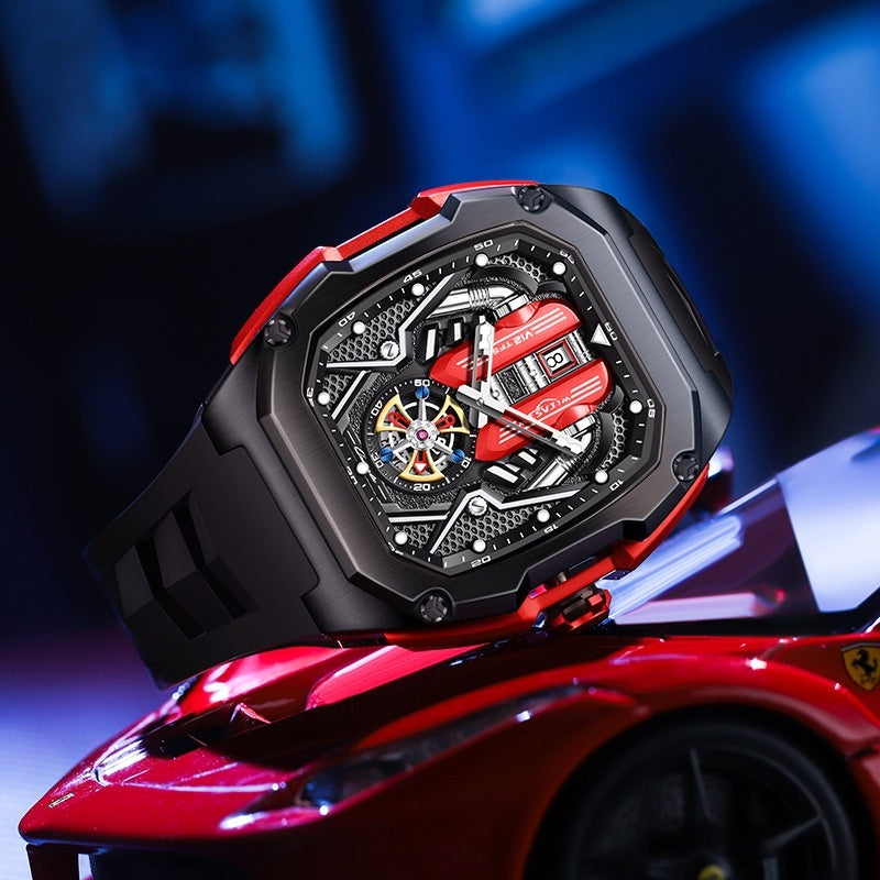 Sport Luxury Quartz Watch - Tonneau Case