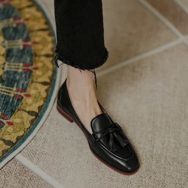 Tassel Loafer Low Heel Shoes