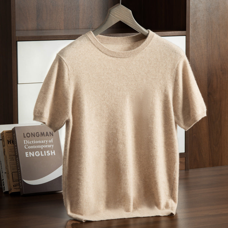 Men’s Cashmere Short Sleeve Sweater