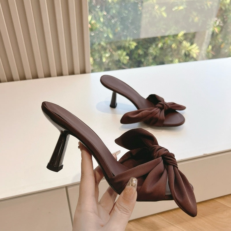 Classic Bow Stiletto Sandals