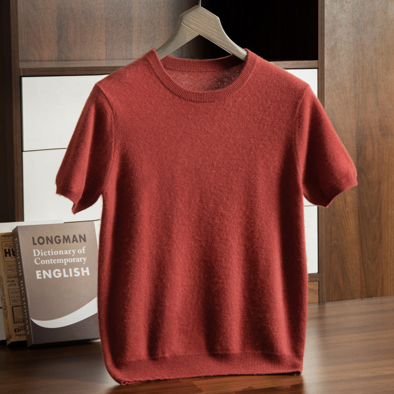 Men’s Cashmere Short Sleeve Sweater