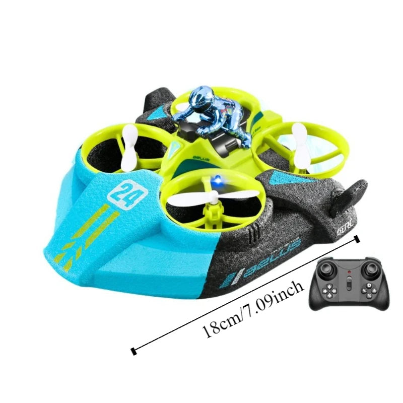 3-in-1 All-Terrain RC Drone – Fly, Drive & Sail Anywhere