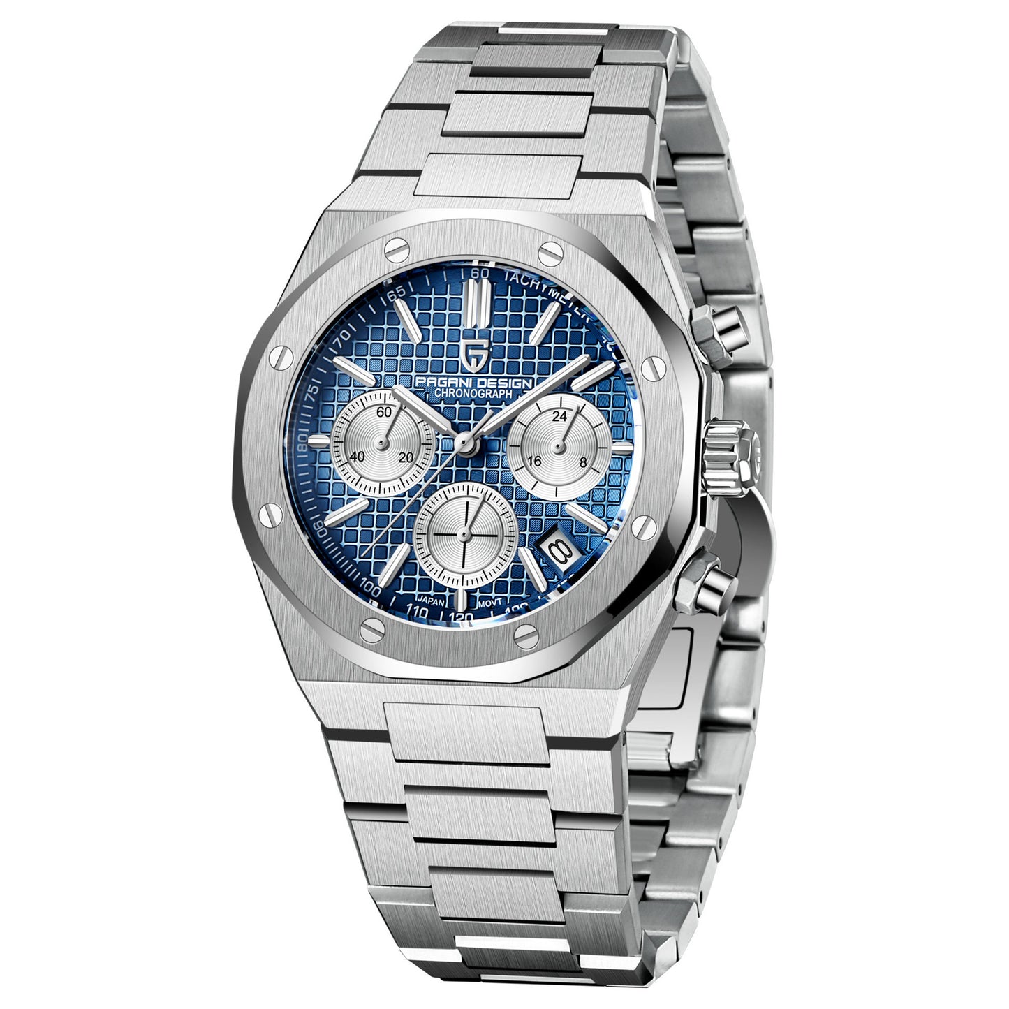 Business Luxury Steel Watch - Chronograph Style