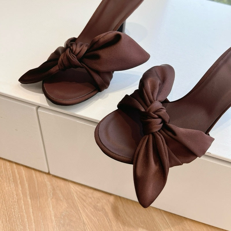 Classic Bow Stiletto Sandals