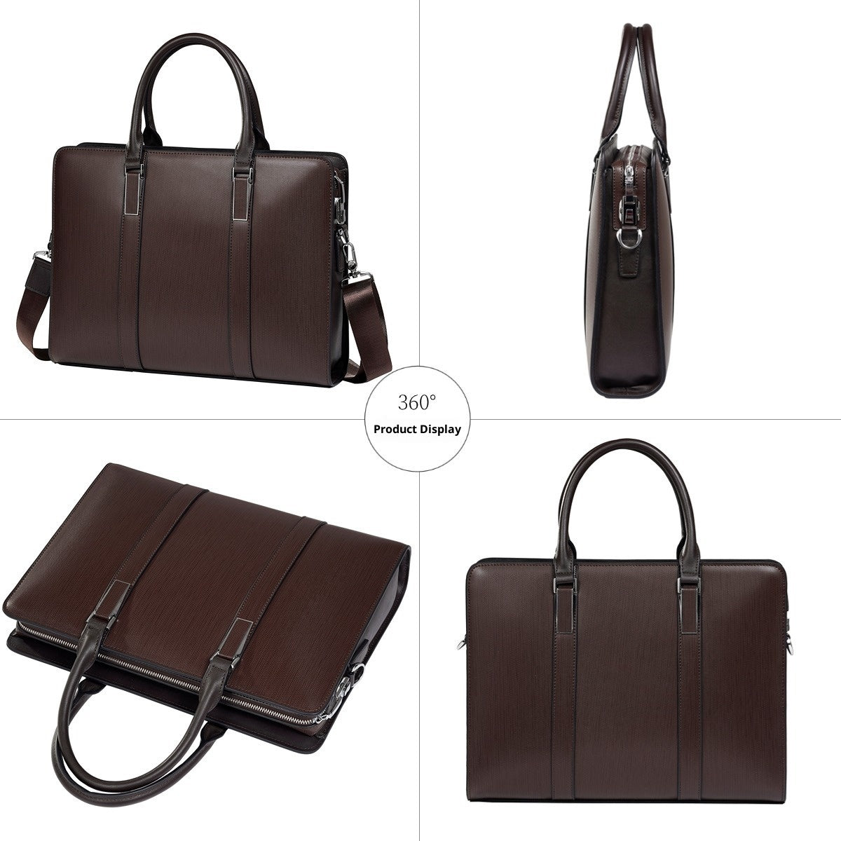 Men’s Luxury Cowhide Business Handbag