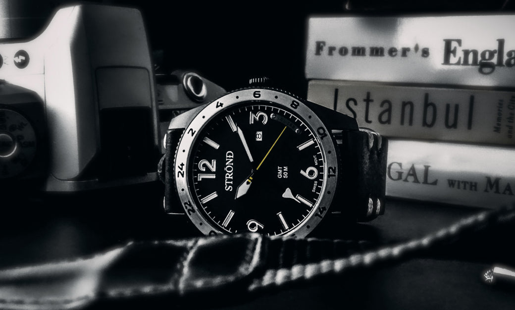 Men's SSC-101 Classic GMT Watch - All Black Stainless Steel