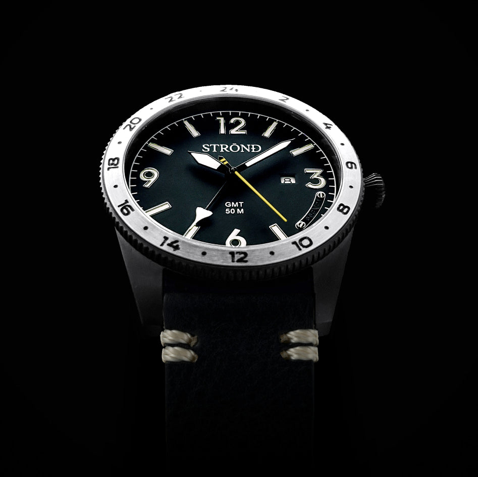 Men's SSC-101 Classic GMT Watch - All Black Stainless Steel
