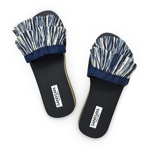 Irving Fringe Stripe Espradille Flats