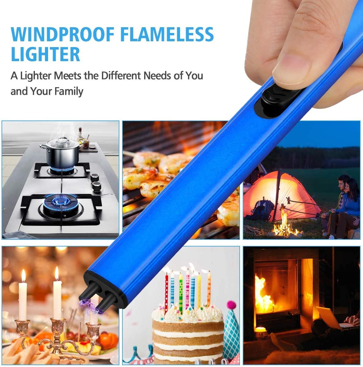 Black Single Arc Candle Lighter