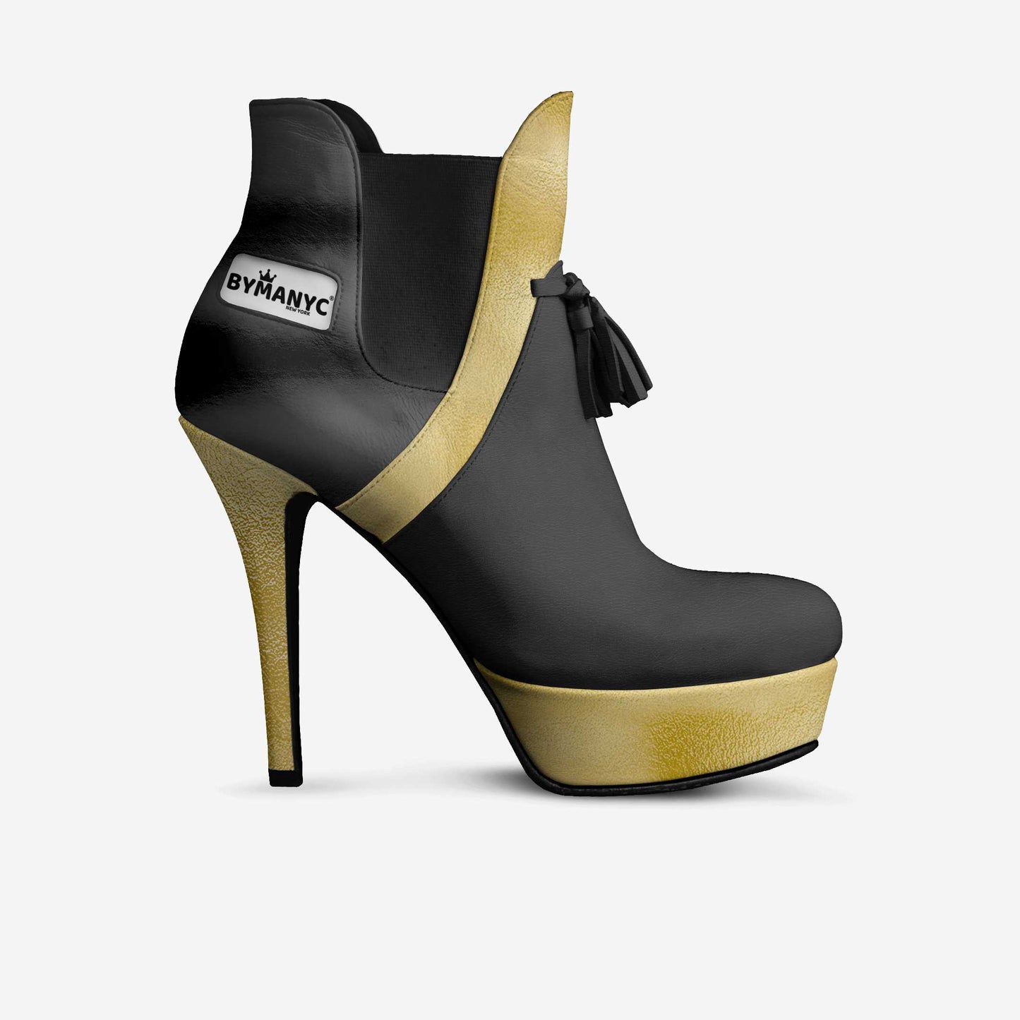 Limited Edition Vegan Over-The-Knee Boots BYMANYC® New York Skyline Black