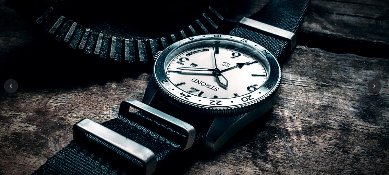 Men's 24H GMT Watch - SSC-101, Cream Dial