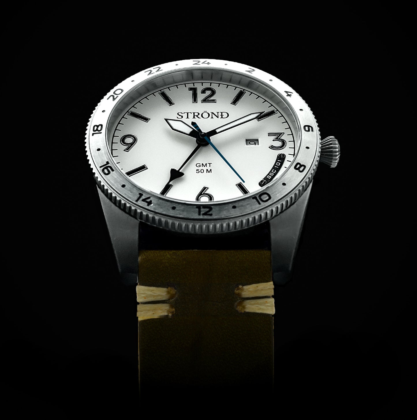Men's 24H GMT Watch - SSC-101, Cream Dial