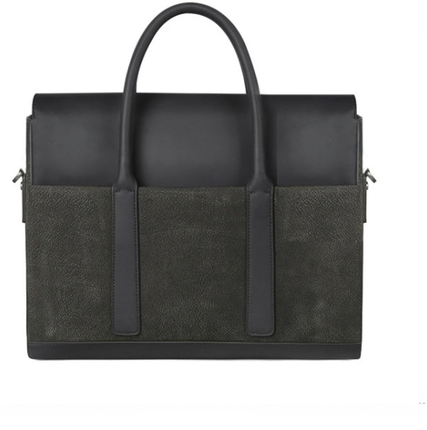 Men’s Cowhide Leather Business Briefcase