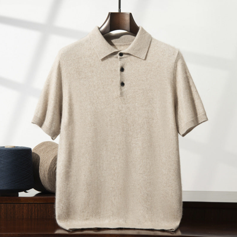 Men’s Business Casual Short Sleeve Knit
