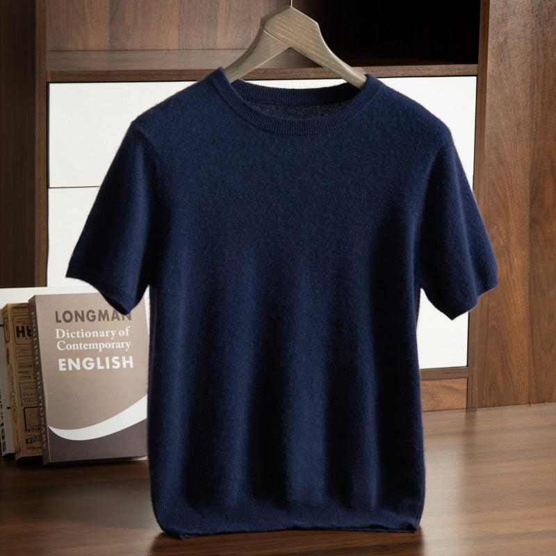 Men’s Cashmere Short Sleeve Sweater