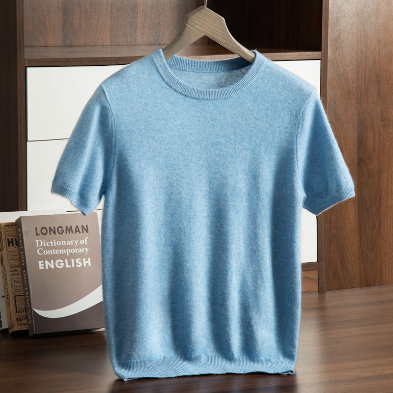 Men’s Cashmere Short Sleeve Sweater