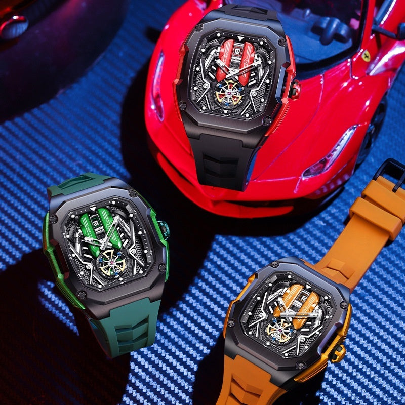 Sport Luxury Quartz Watch - Tonneau Case