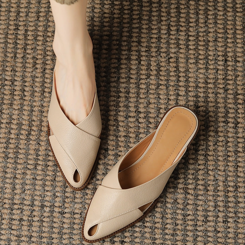 Classic Mid Heel Mules