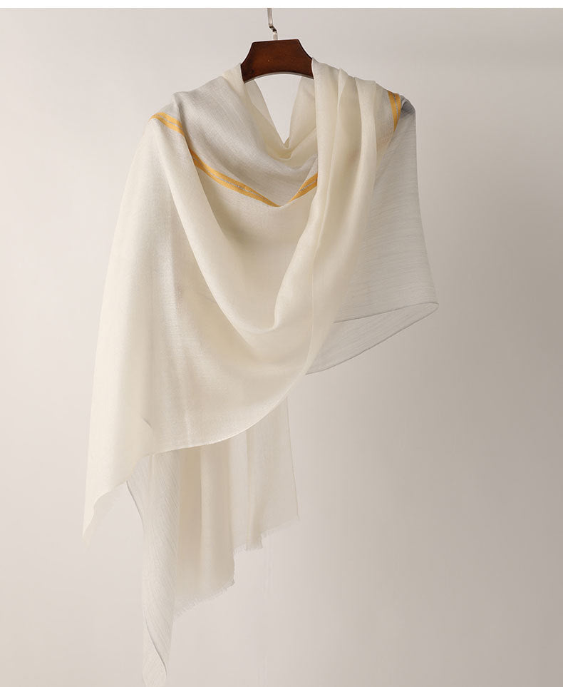 Ring Detail Long Scarf