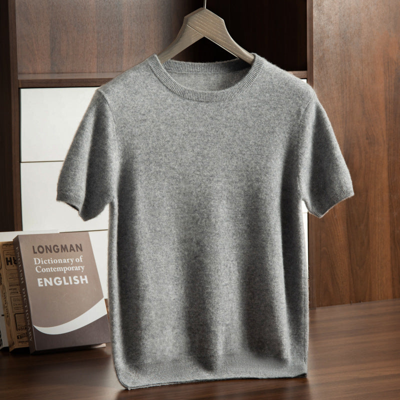 Men’s Cashmere Short Sleeve Sweater